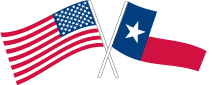 America and Texas Flags